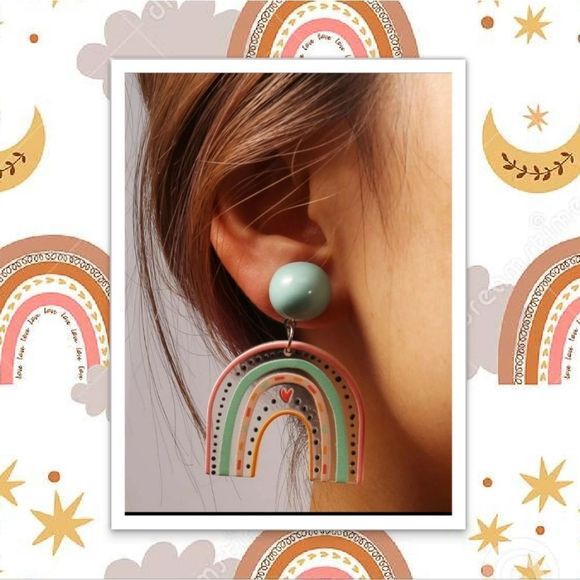 Jewelry - ⭐️3/$25⭐️🆕️Bohemian Rainbow Earrings 